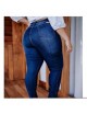 Calça jeans lavado Plus Size