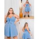 Vestido jeans claro Plus Size