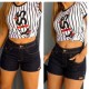 Short jeans escuro