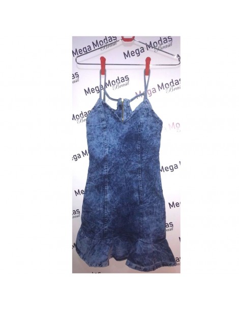 Vestido jeans azul lavado