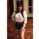 Short Jeans com Barra Desfiada