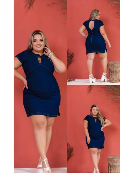 Vestido jeans escuro