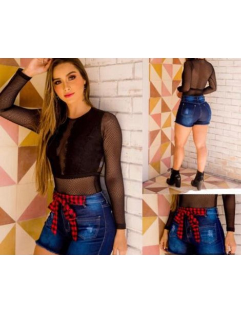 Short jeans  com cinto 