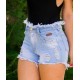 Short jeans  detalhes em spikes