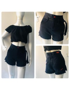 Short jeans black