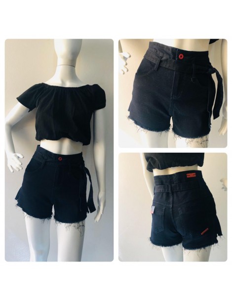 Short jeans black