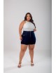 Short Plus Size Jeans Escuro